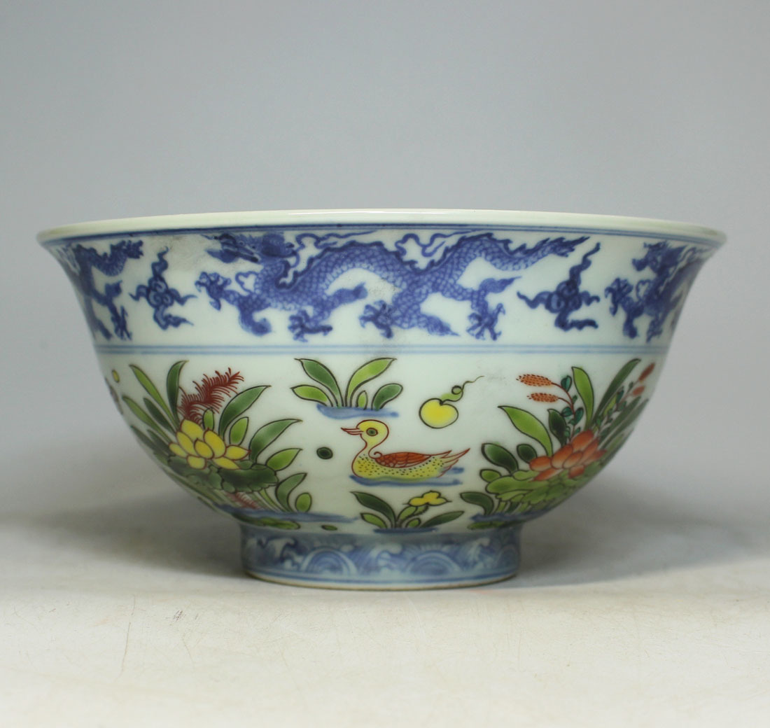 赤字超特価，格安 銘品 官窯景徳鎮窯五彩龍図鉢 明時代 中国古玩(明)｜売買されたオークション情報、yahooの商品情報をアーカイブ公開 - オークファン 明