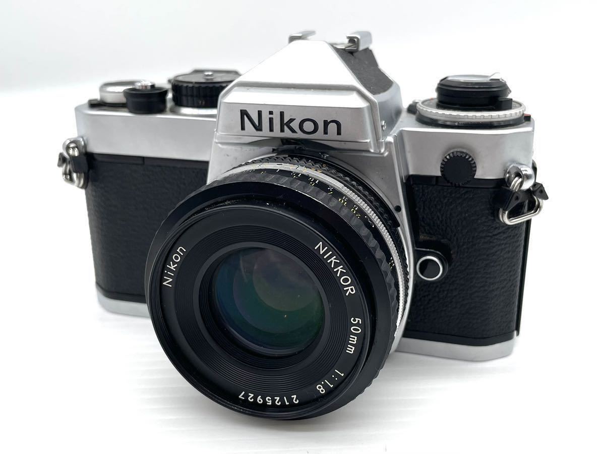 本物保証，人気 [二42] Nikon/ニコン/FE/NIKKOR/50mm/1:1.8/シルバー