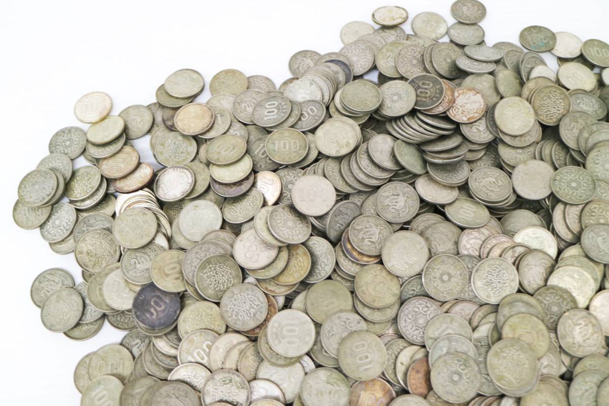 ◯佐川100サイズ G2s22 コイン 百円銀貨 稲 鳳凰 オリンピック 5.92ｋｇ 大量お