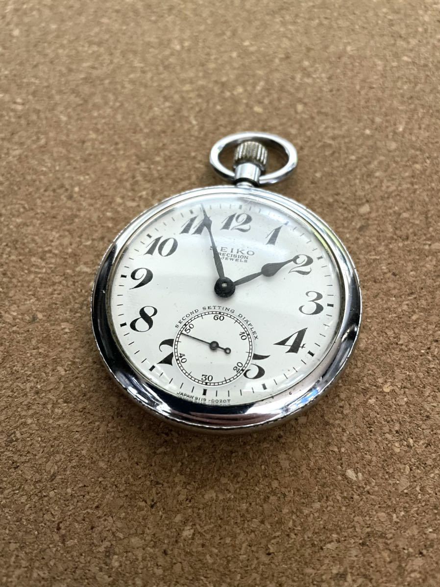 国鉄SEIKO懐中時計昭和43年(稼働品) 鉄道時計 国鉄 懐中時計 SEIKO 手巻 稼働品 【公式通販】