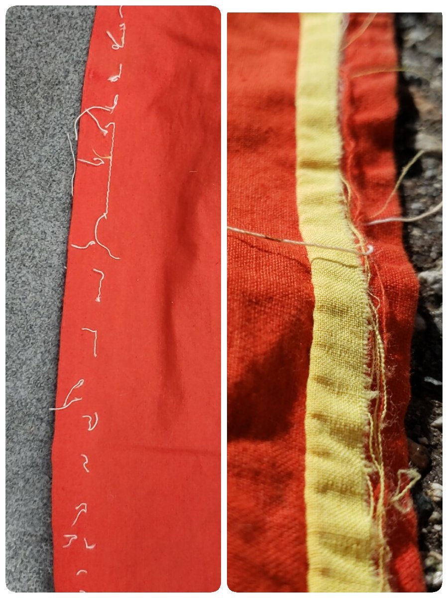 綿 大漁旗 『共勢丸』 255cm×164cm 古布 木綿 インテリア 大漁旗