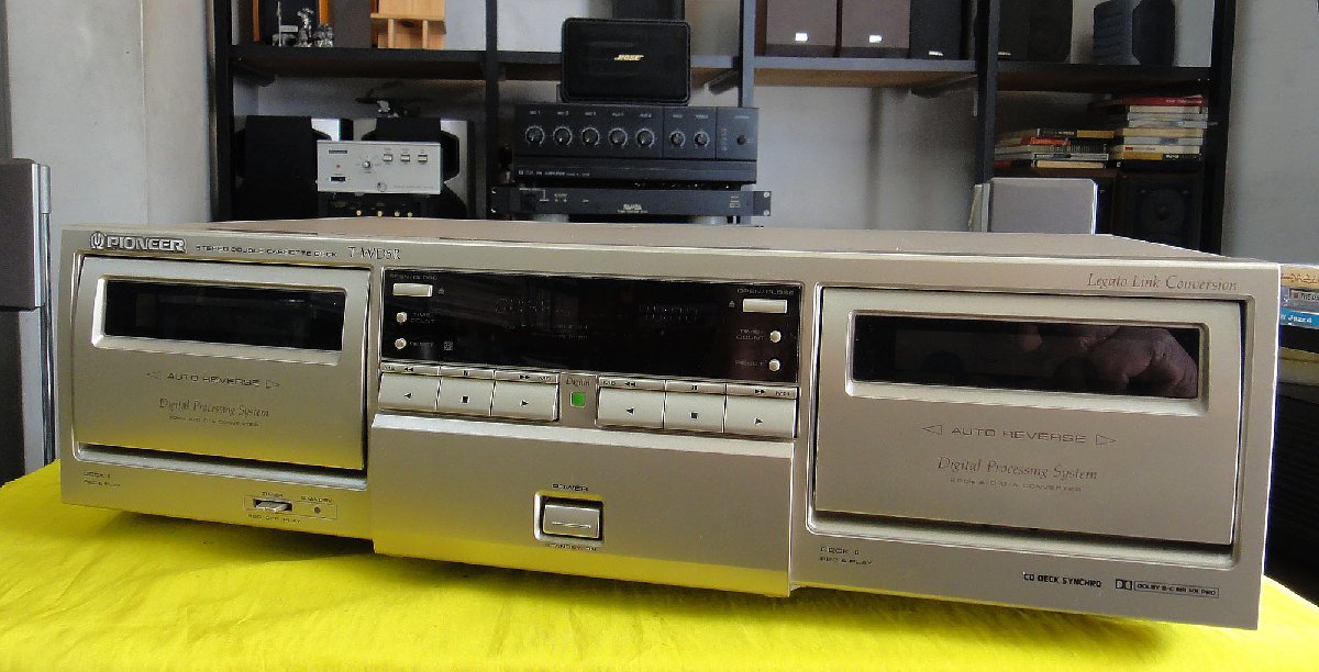 Pioneer⁄ツイン録再ダブルリバース・カセットデッキ『T-WD5R』難 Pioneer⁄ツイン録再ダブルリバース・カセットデッキ『T-WD5R』難