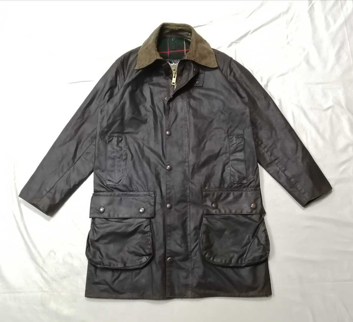 80s Barbour northumbria　c36 ミントコンディション　バブアー　ノーザンブリア　ブラウン　2ワラント　1983年