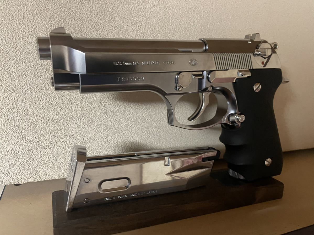 【最新作，お買い得】 マルイ M92F クロームステンレス(ガスガン)｜売買されたオークション情報、yahooの商品情報をアーカイブ公開 - オークファン ガスガン