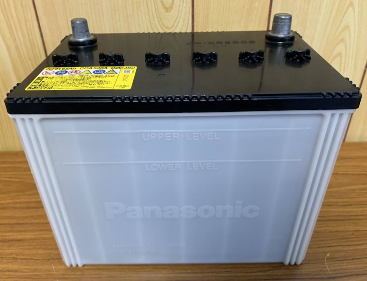 Panasonic　自動車バッテリー　80D26R-MF　中古品
