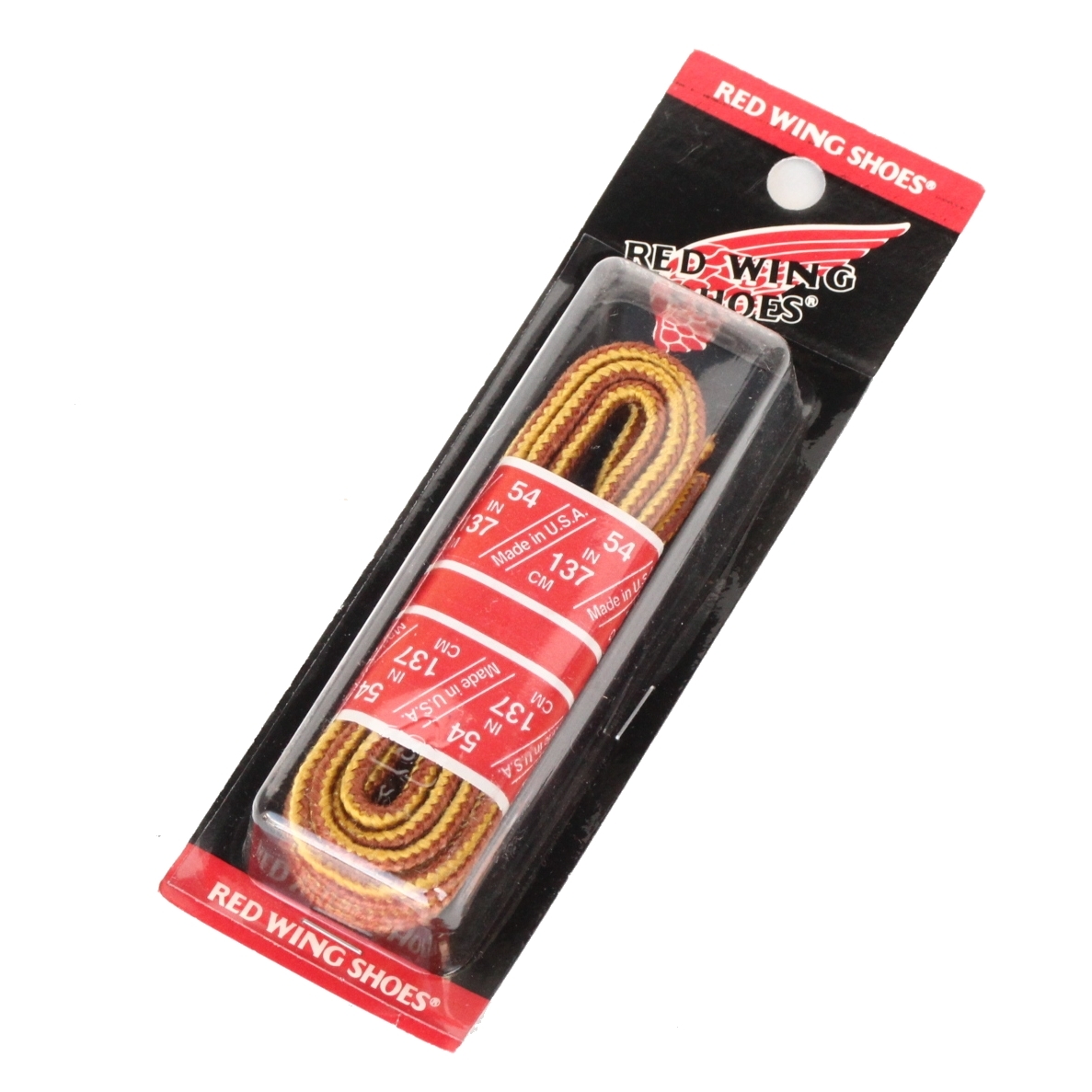 (230226)未使用デッドストックREDWINGレッドウィング純正シューレース54インチ137cm 93514タスラン ブーツレース タンゴールド黄色イエロー