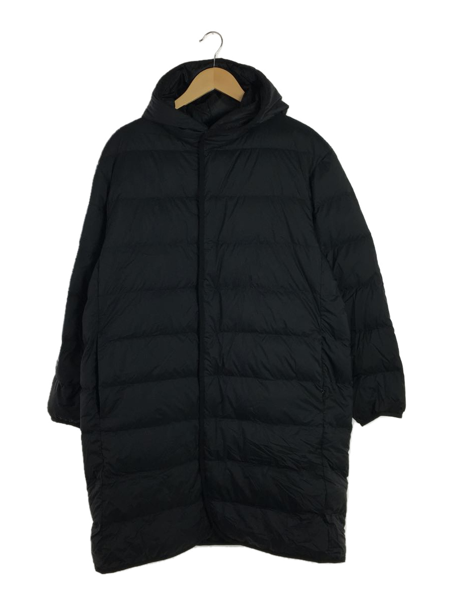 UNIQLO◆ウルトラライトダウンフーデッドコート/コート/M/ナイロン/ブラック/311-449895