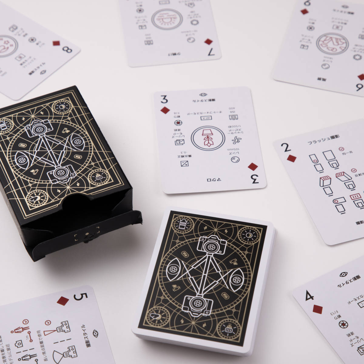 カメラ　コーチングトランプ　日本語版（紙素材）写真　デザイン　コレクション　Makuake　マクアケ　中古_1