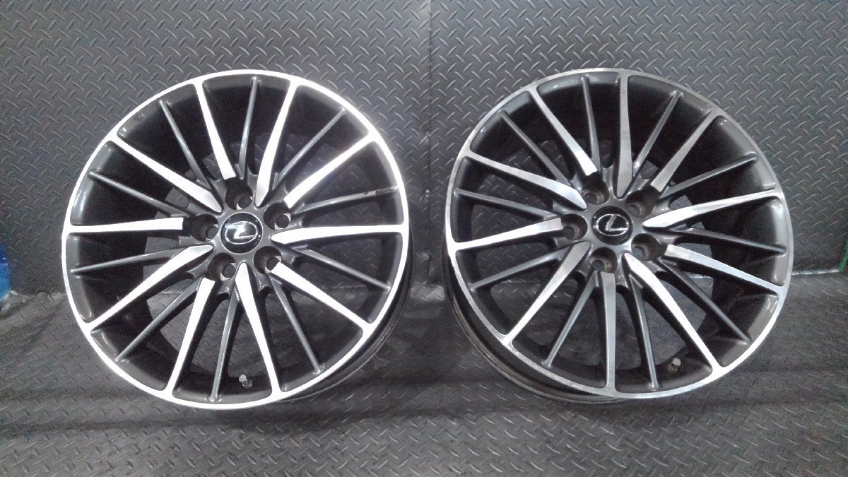 レクサス純正アルミホイール2本 19X8J+35 5穴 PCD120 ハブ径約5 