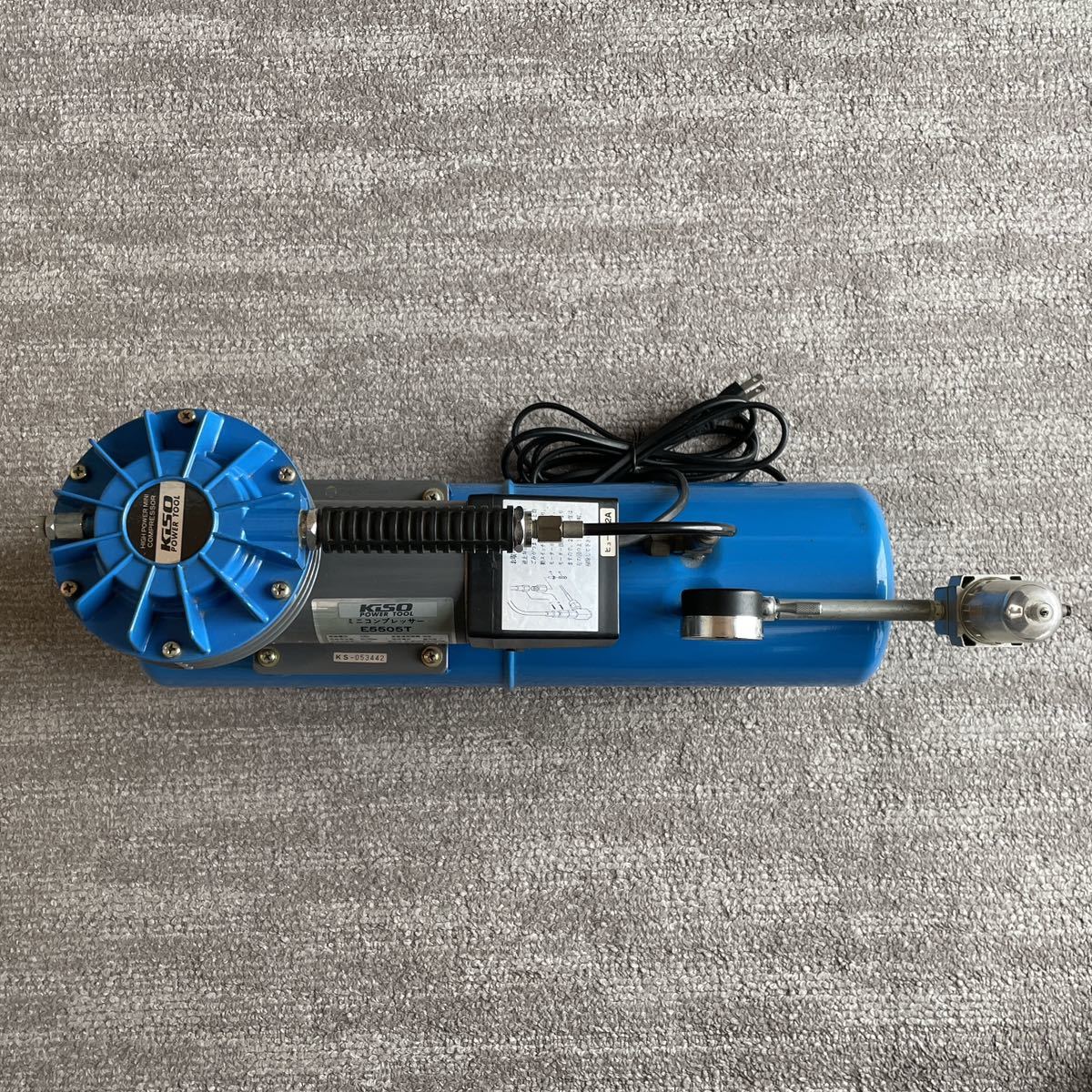 通電確認済み KISO POWER TOOL ミニコンプレッサー E5505T エアー 