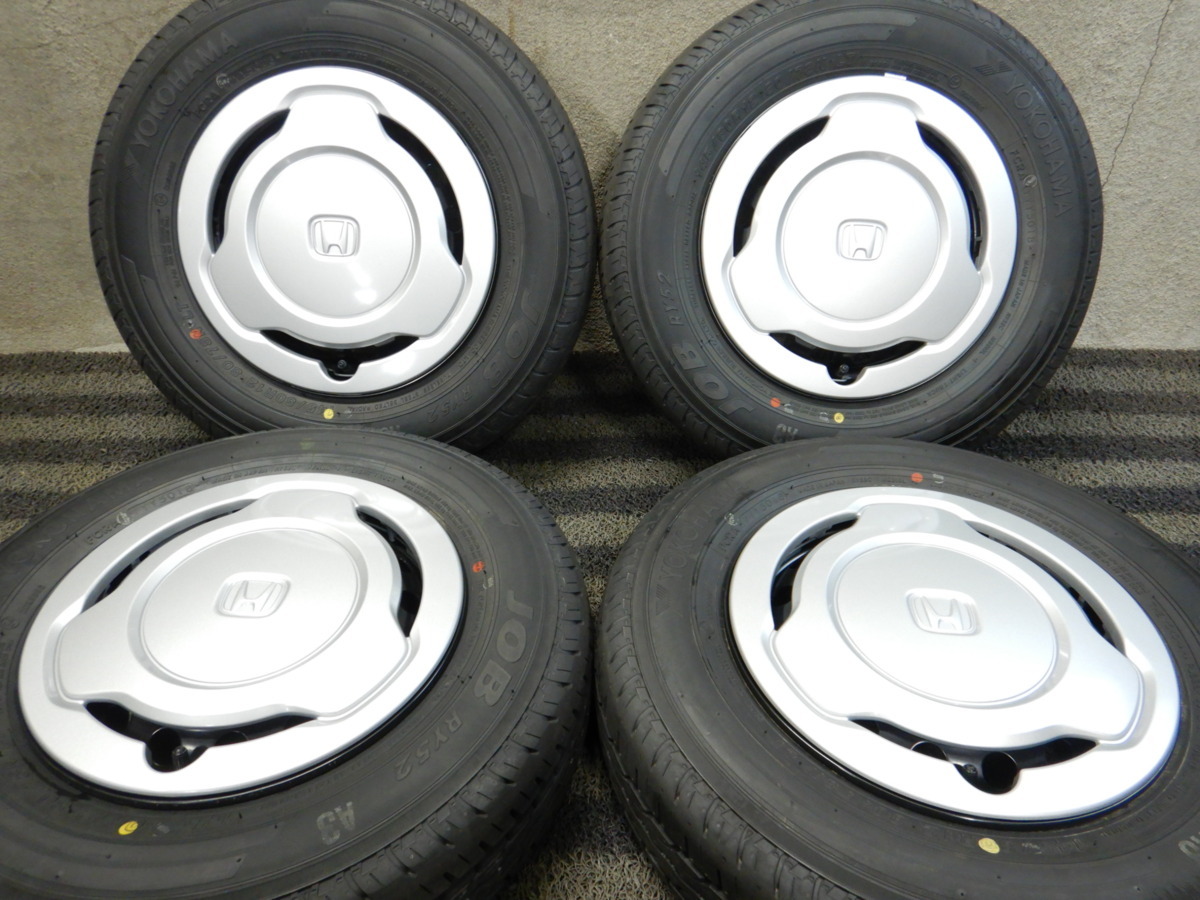 J1T5337■145/80R12 80/78N LT YOKOHAMA JOB RY52 ホンダ純正 新車外し 未使用 4J 4H 100 ■条件付送料無料■ 145R12 6PRの新表記 軽トラ