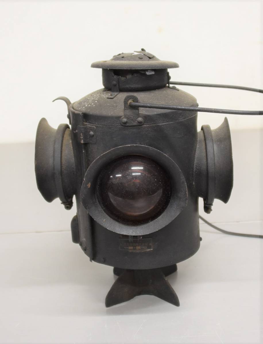 EY3-33 現状品 ジャンク品 渡邊燈器㈱ 転テツ標識灯 転轍機 信号灯