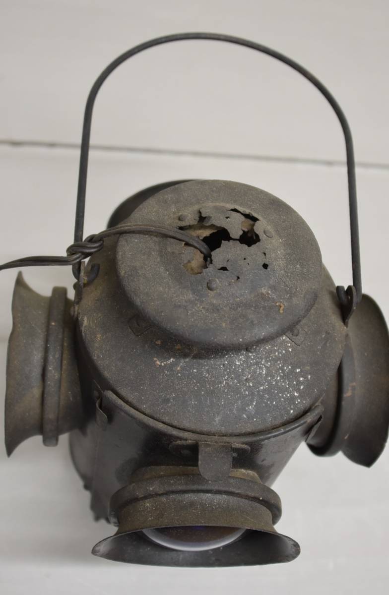 EY3-33 現状品 ジャンク品 渡邊燈器㈱ 転テツ標識灯 転轍機 信号灯