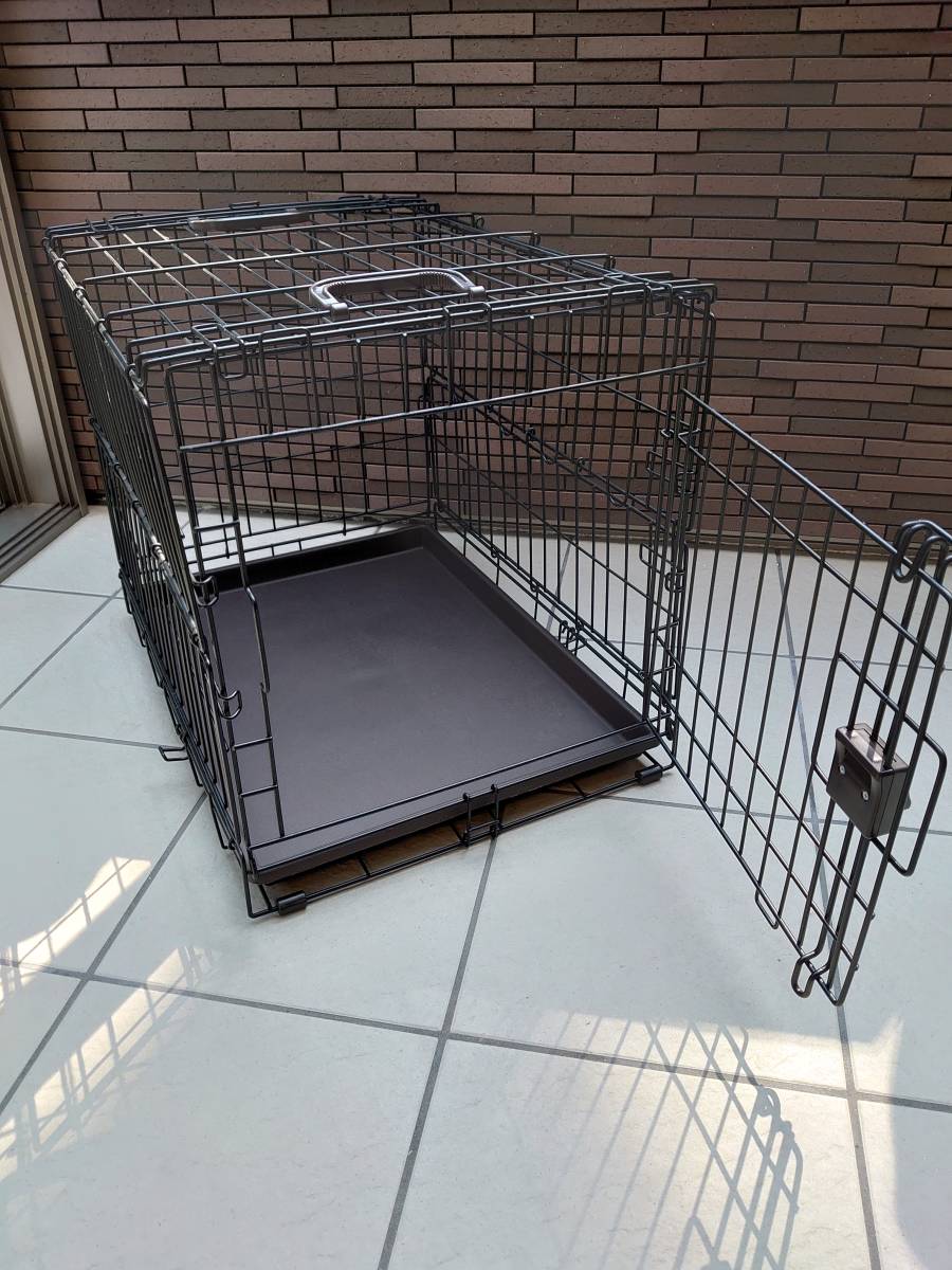 アイリスオーヤマ 折りたたみペットケージ OKE-600R 中古品(ケージ  