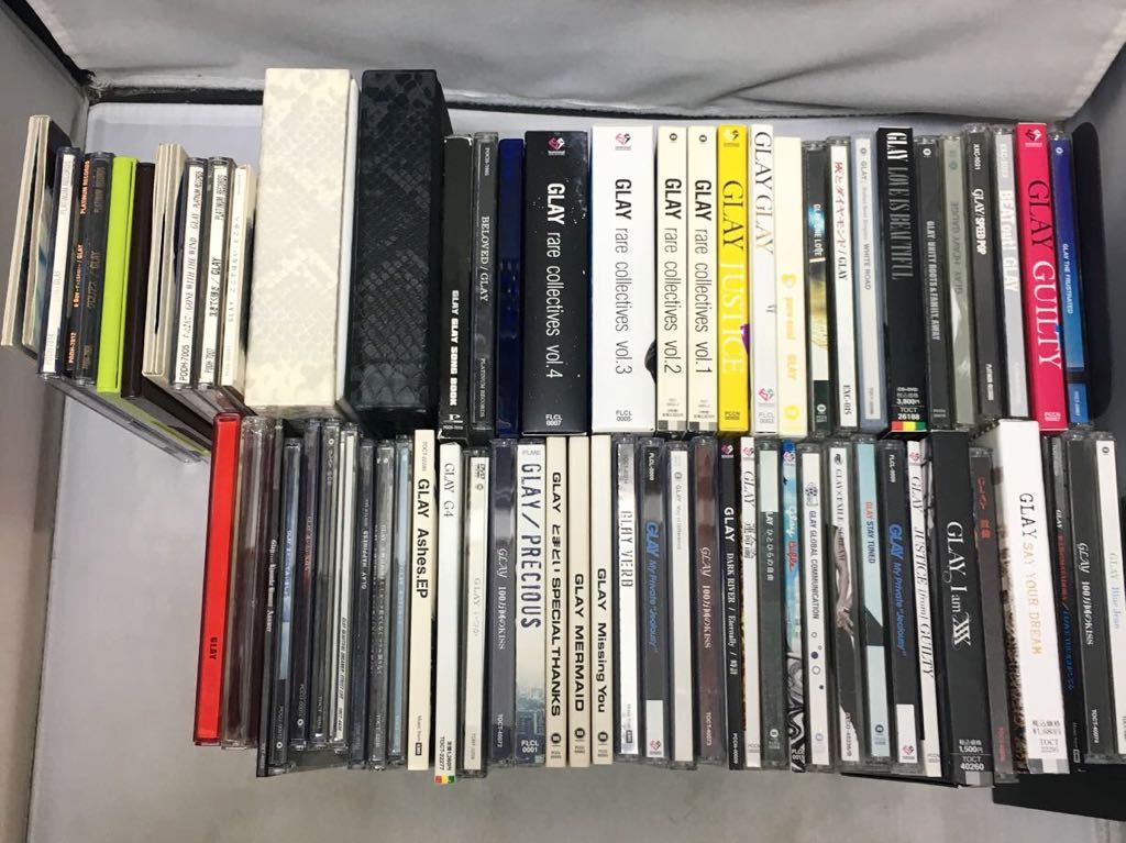 CD 『GLAY CD 68枚セット まとめ売り』アルバム23枚+12㎝シングル35枚+8㎝シングル10枚/ベスト盤/大量/ヴィジュアル系/バンド/　※現状販売