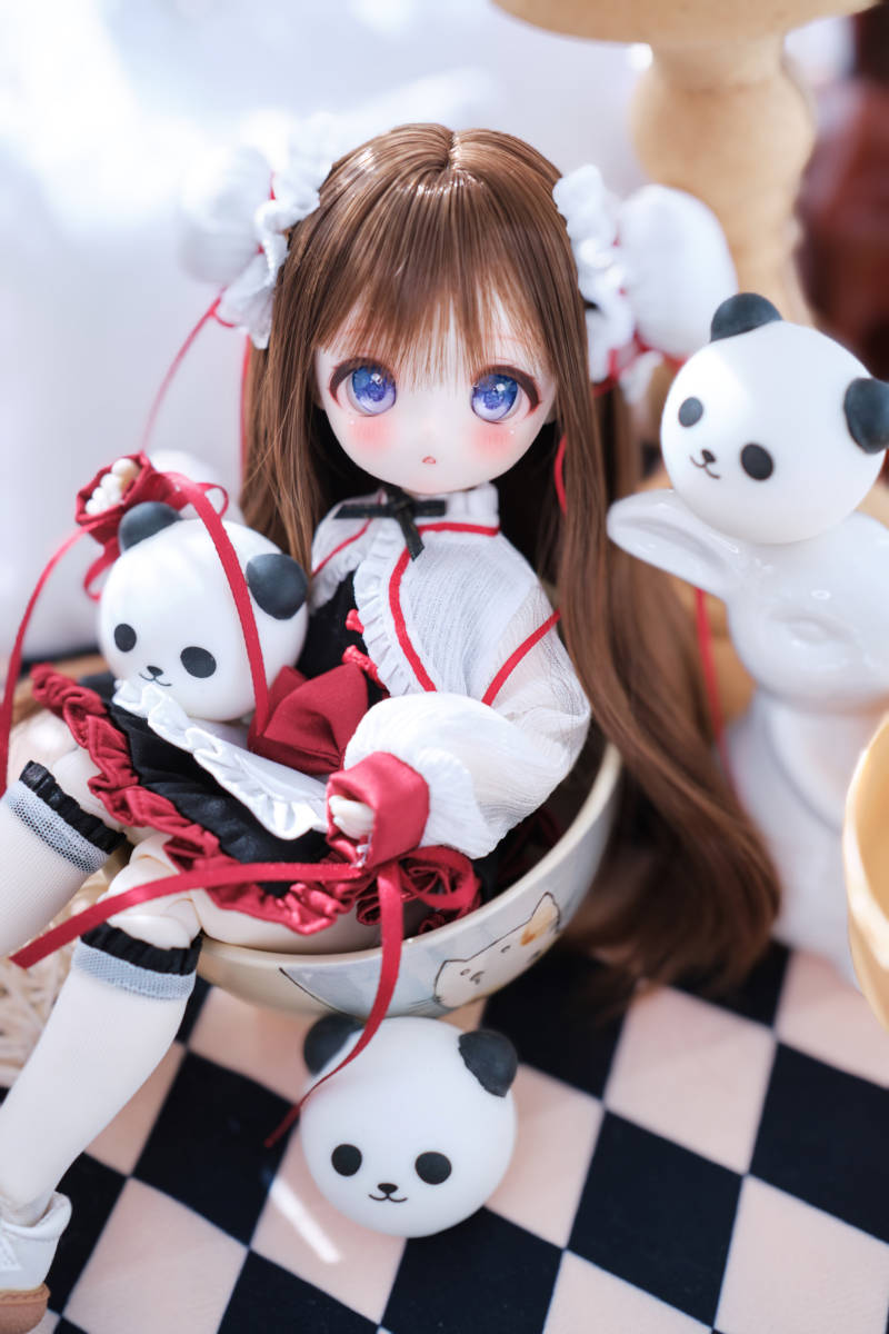 ねねこ 1/6カスタムドールTinyfox 01S 白巧カスタムヘッド＋天使ボディ 