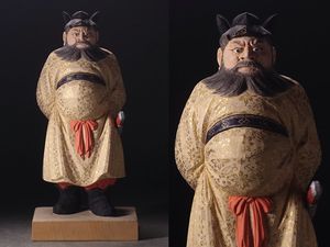 木彫り利休像慶雲作