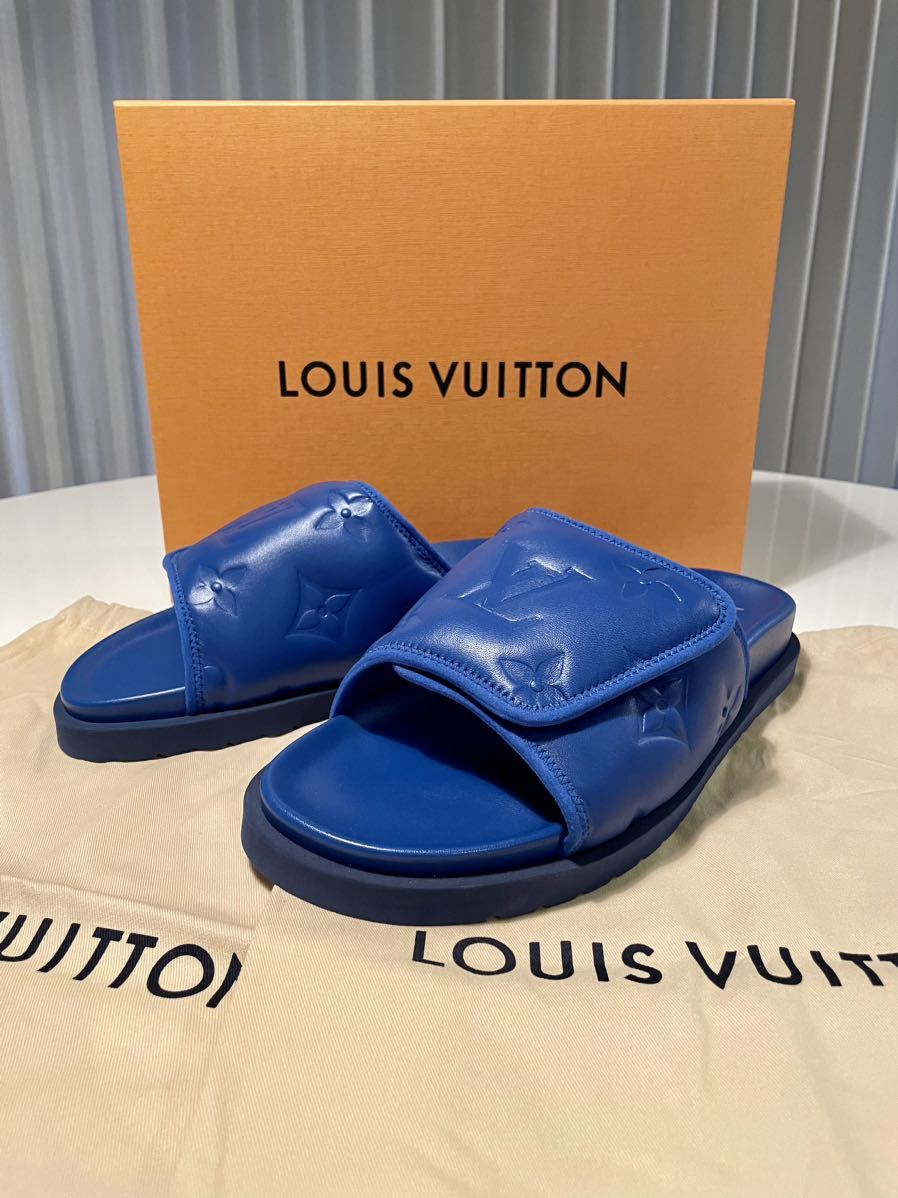 新品同様12万超 LOUIS VUITTON ルイヴィトン 10 マイアミライン サンダル マリーヌ ミュール スニーカー