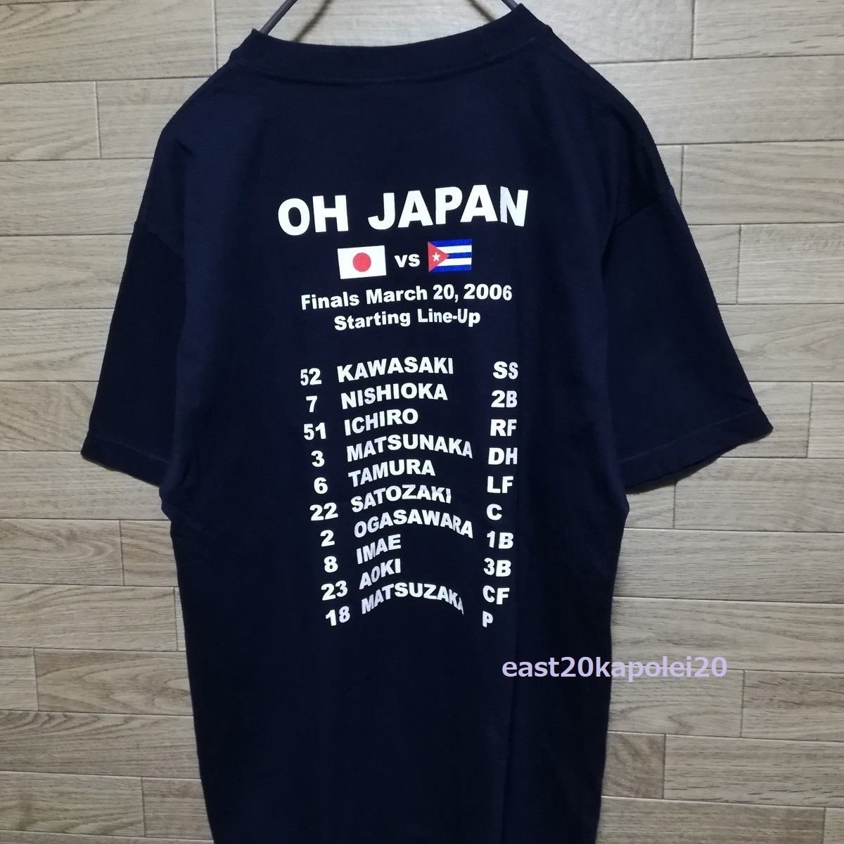 WBC 2006 野球 日本代表 JAPAN 王ジャパン スタメン メンバー Tシャツ 