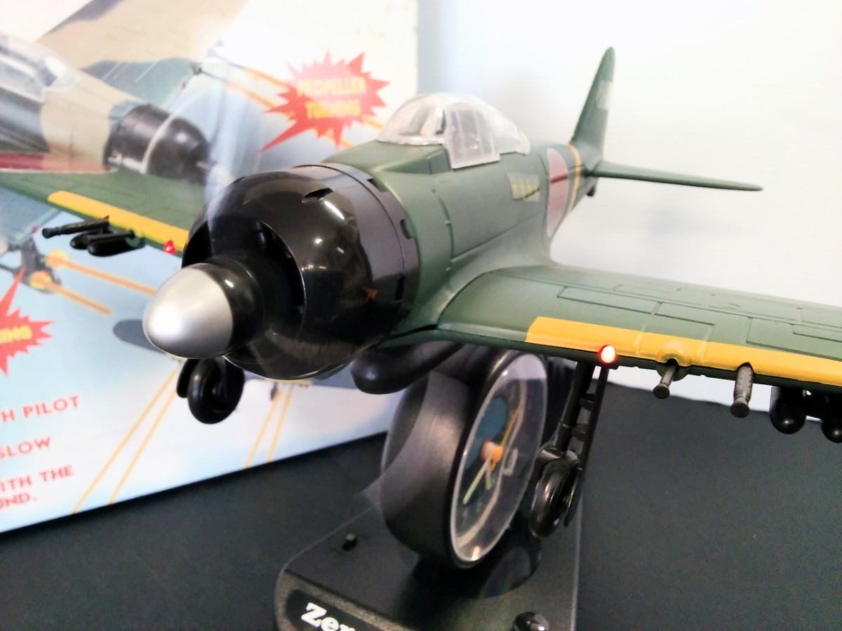 ZERO FIGHTER ゼロ戦 目覚まし時計 箱有り ミリタリーグッズ 日本軍