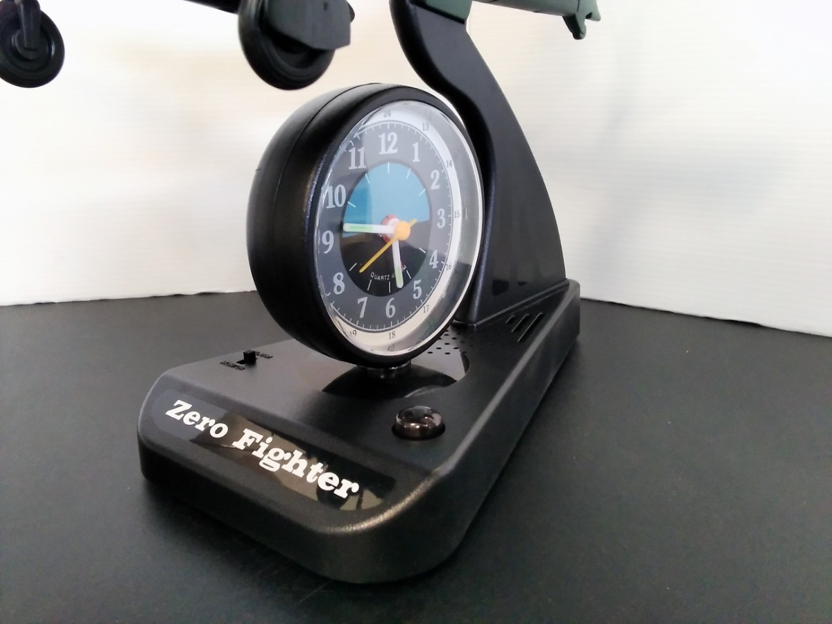 ZERO FIGHTER ゼロ戦 目覚まし時計 箱有り ミリタリーグッズ 日本軍