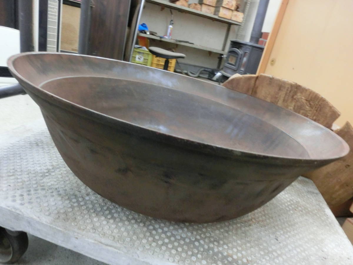 大鍋中古 鉄大鍋 かまど 鉄鍋 釜 大釜 鉄製大鍋 直径76cm 炊き出し 