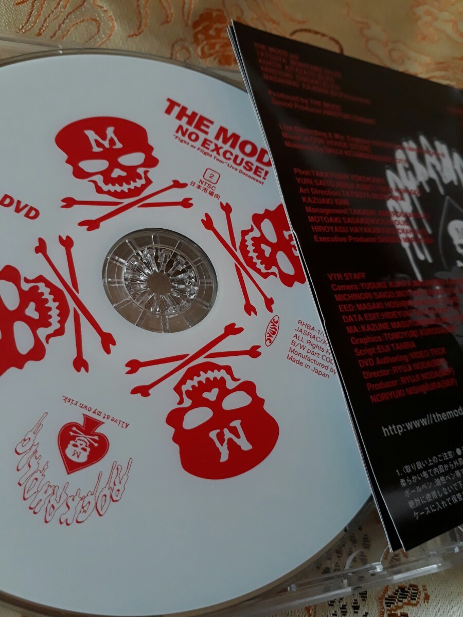 THE MODS CD+ DVD 2枚組 フライヤー付/ NO EXCUSE Fight or Flight