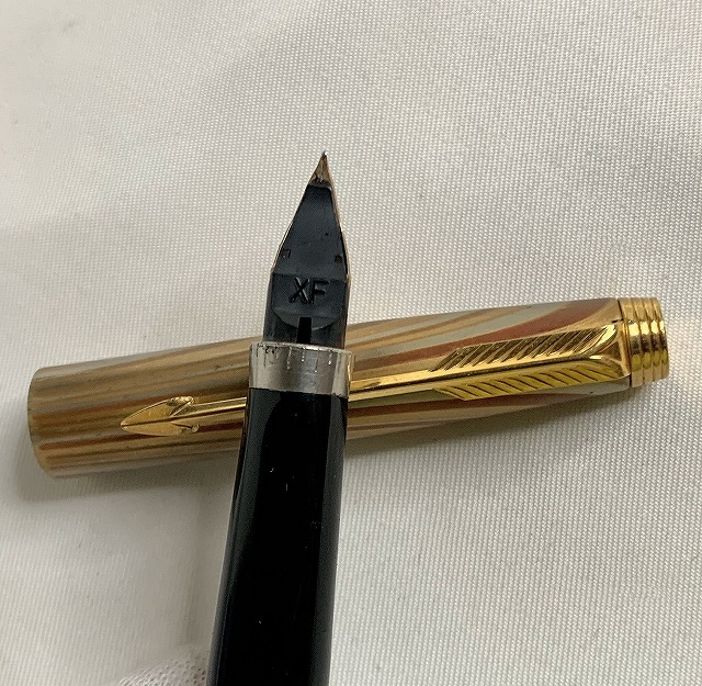 レア！PARKER 75 パーカー75 万年筆 レインボー 18KGF ペン先 14K