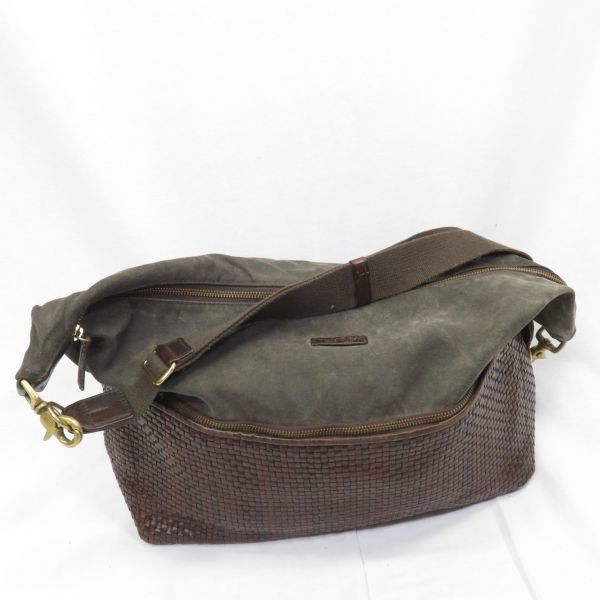 Daniel&bob ジャスミン キャンバス×メッシュレザー ショルダーバッグ/ダニエル＆ボブ 0304