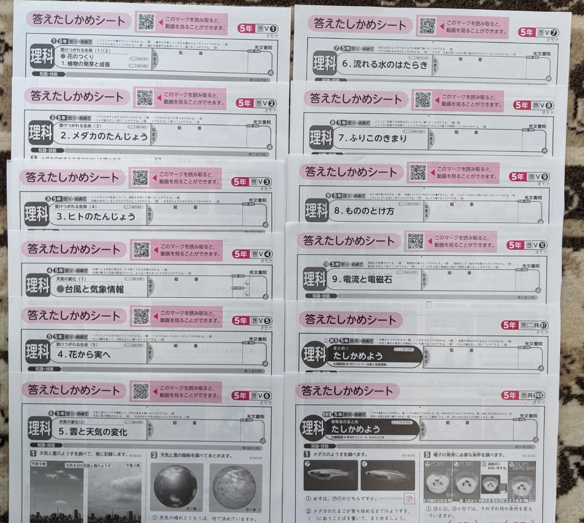本 さく様専用 公開テスト 2021年 5年生 解答と解説