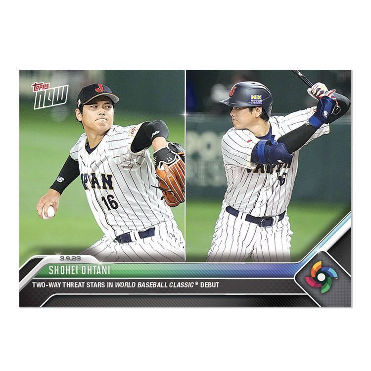 最安値 2刀流 大谷翔平 Topps now WBC 中国戦 BBM epoch 直筆サイン外 