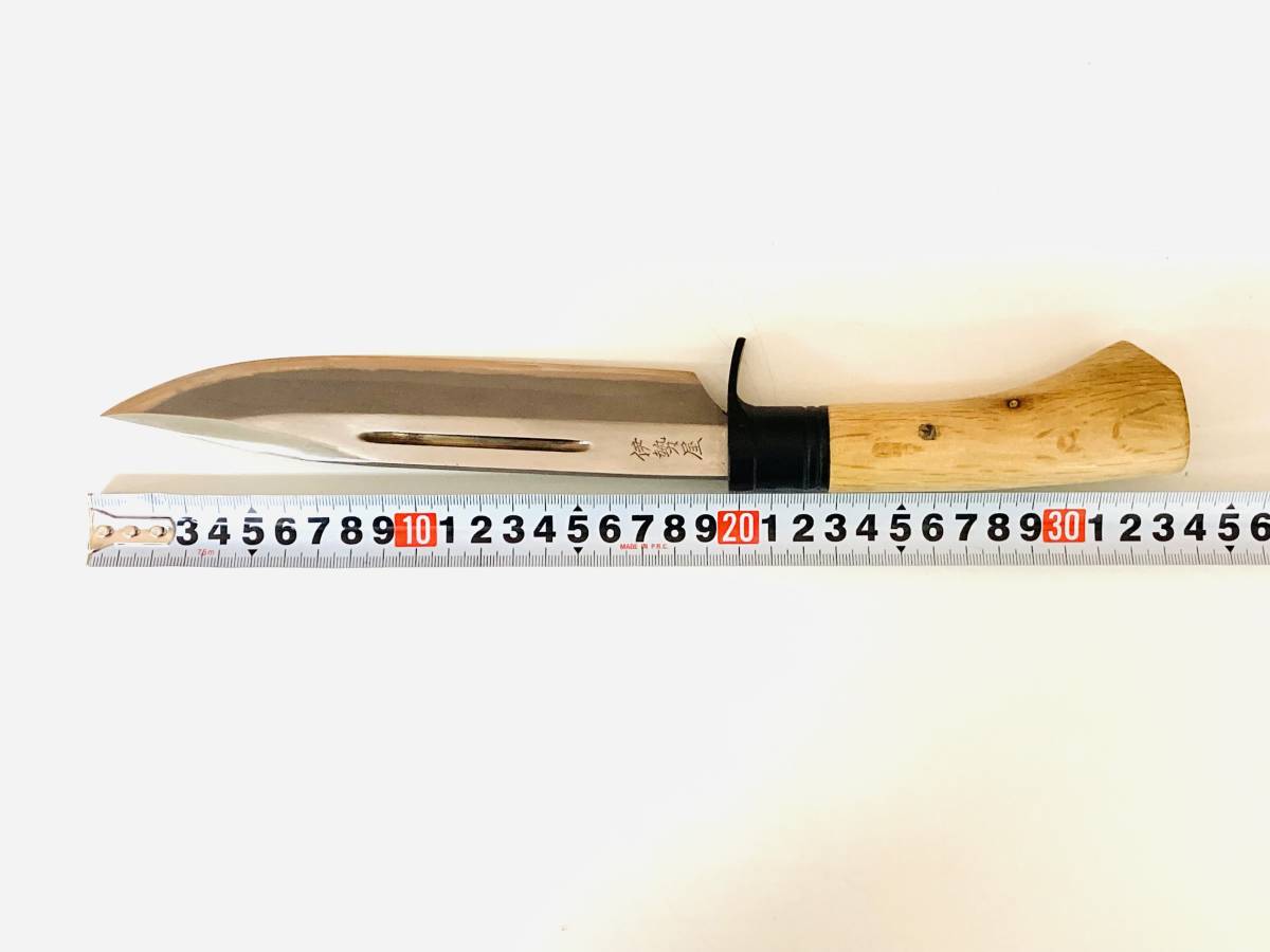 1円スタート！】伊勢屋 狩猟刀 ナイフ 火造剣鉈 サテン C1-180 