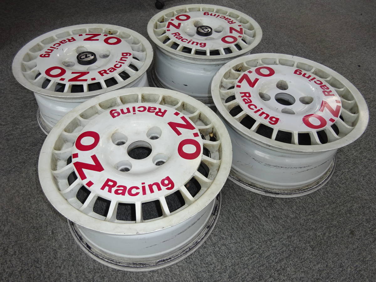 15インチ 7J +45 114.3 4H 4本 OZラリーレーシング O.Z Racing 当時物 