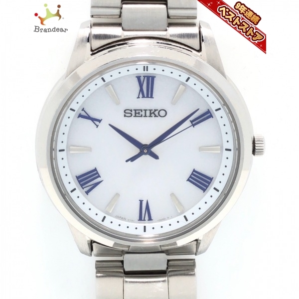 稼働品 SEIKO KINETIC 腕時計 自動巻き 二次電池残量不明 セイコー 