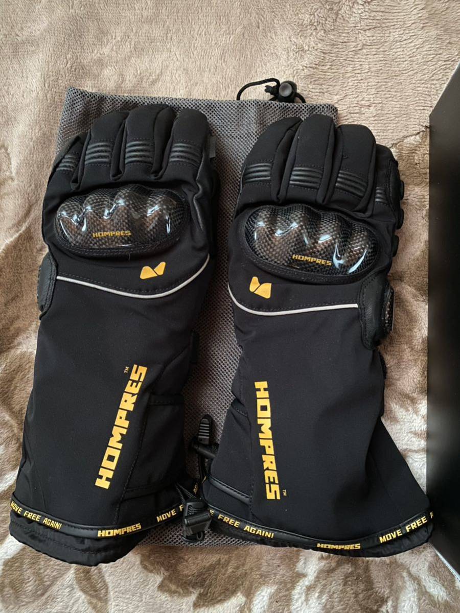 HOMRES 電熱グローブ Lサイズ ブラック　ホンプレス HOMPRES 電熱グローブ ブラック系 L バイクウェア HOMPRES ホンプレス