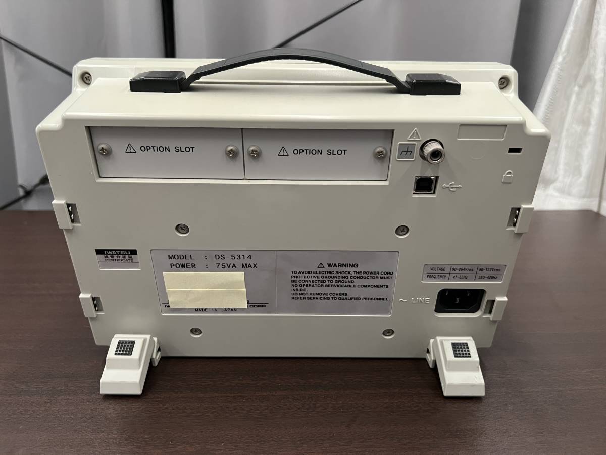 岩通 IWATSU DS-5314 オシロスコープ 100MHz 1GS/s(アマチュア 