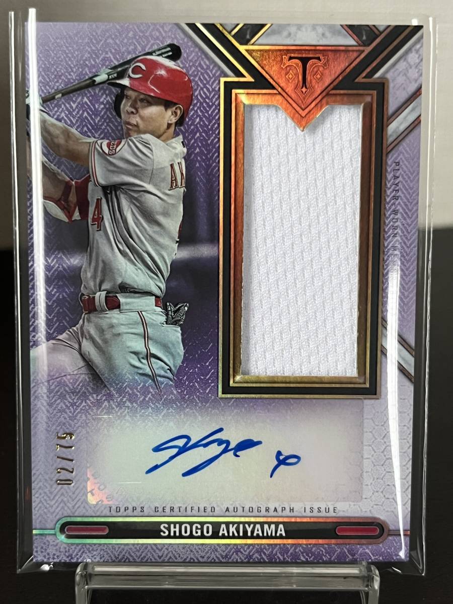 秋山翔吾 75枚限定 直筆サインジャージーカード RC Rookie 2021 Topps