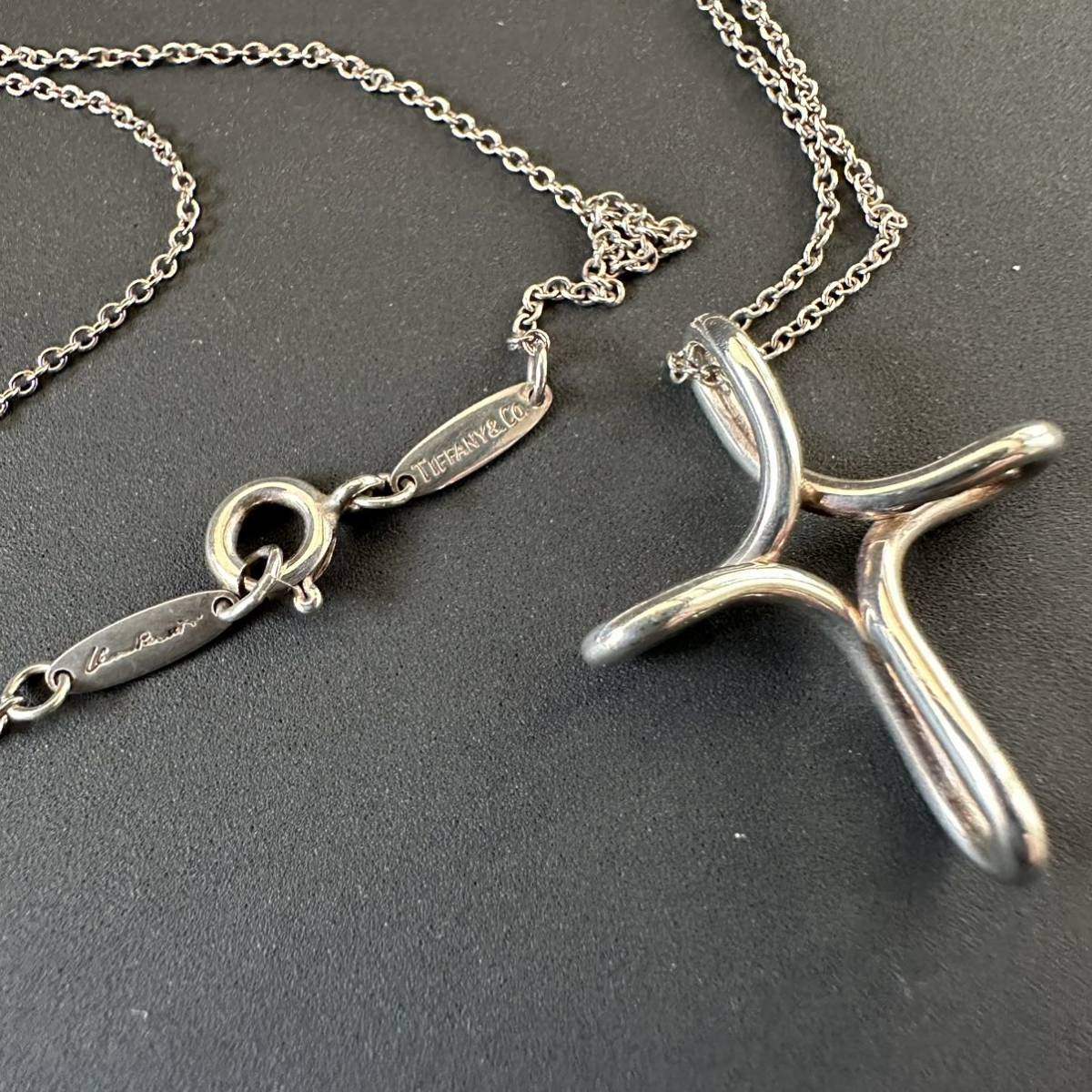 TIFFANY&Co SV925 ティファニー ビーンズネックレス 5.5g 小傷あり