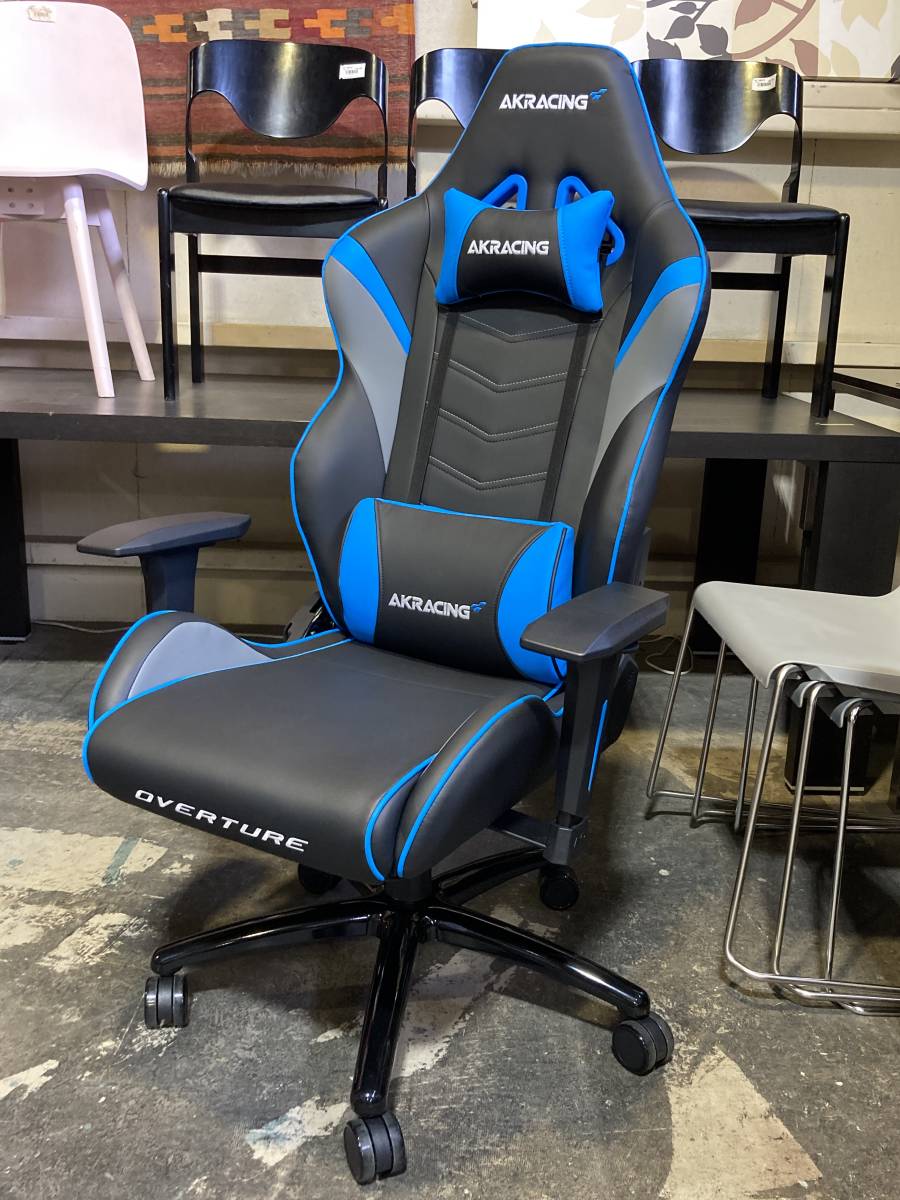 AKRACING ゲーミングチェア OVERTURE ブルー e-sports(ハイバック  