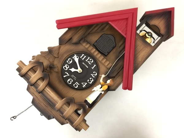RHYTHM カッコークロック 壁掛け時計 4MJ732RH06 カッコーチロリアンR 開封済 未使用 T7303487