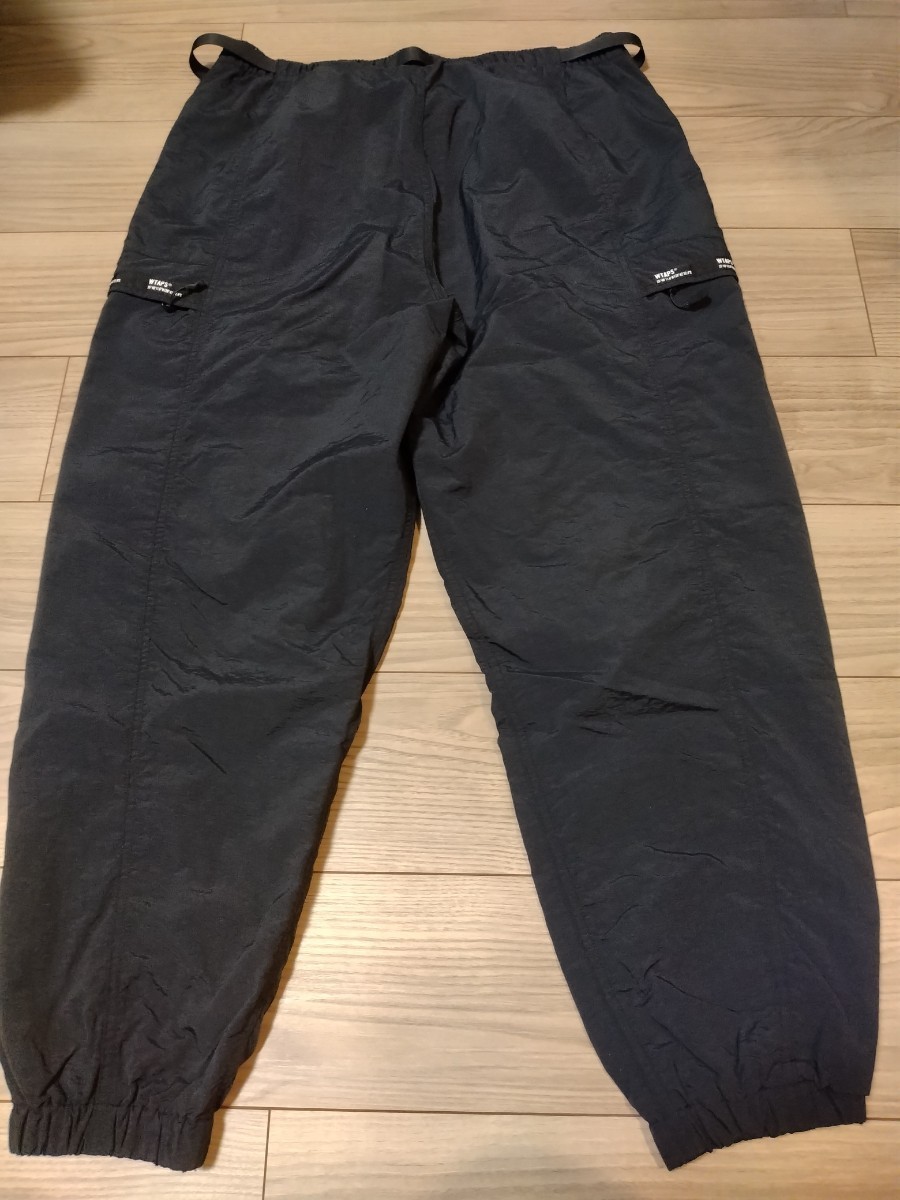 サイズ02 WTAPS 22AW Tracks / Trousers / Nylon. Tussah 黒 ダブル