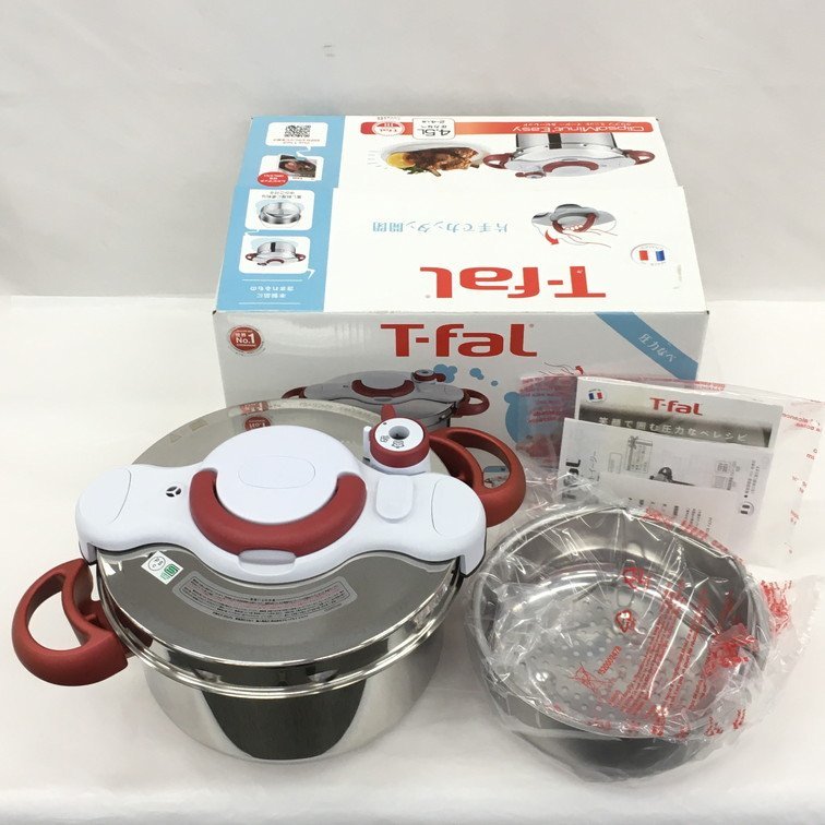 【BCAS5006】T-faL　クリプソ　ミニット　イージー　圧力鍋　ルビーレッド 4.5L P4620669 箱/説明書付き