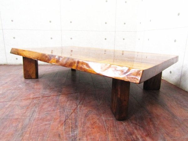 座卓(最高級/バーズアイメープル材/一枚板/無垢材/和モダン