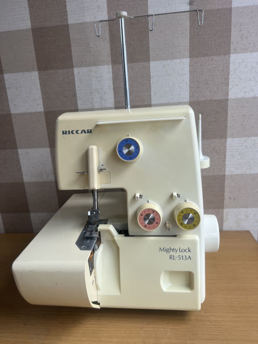 リッカー ロックミシン RICCAR Mighty Lock RL-513A 現状品 RICCAR