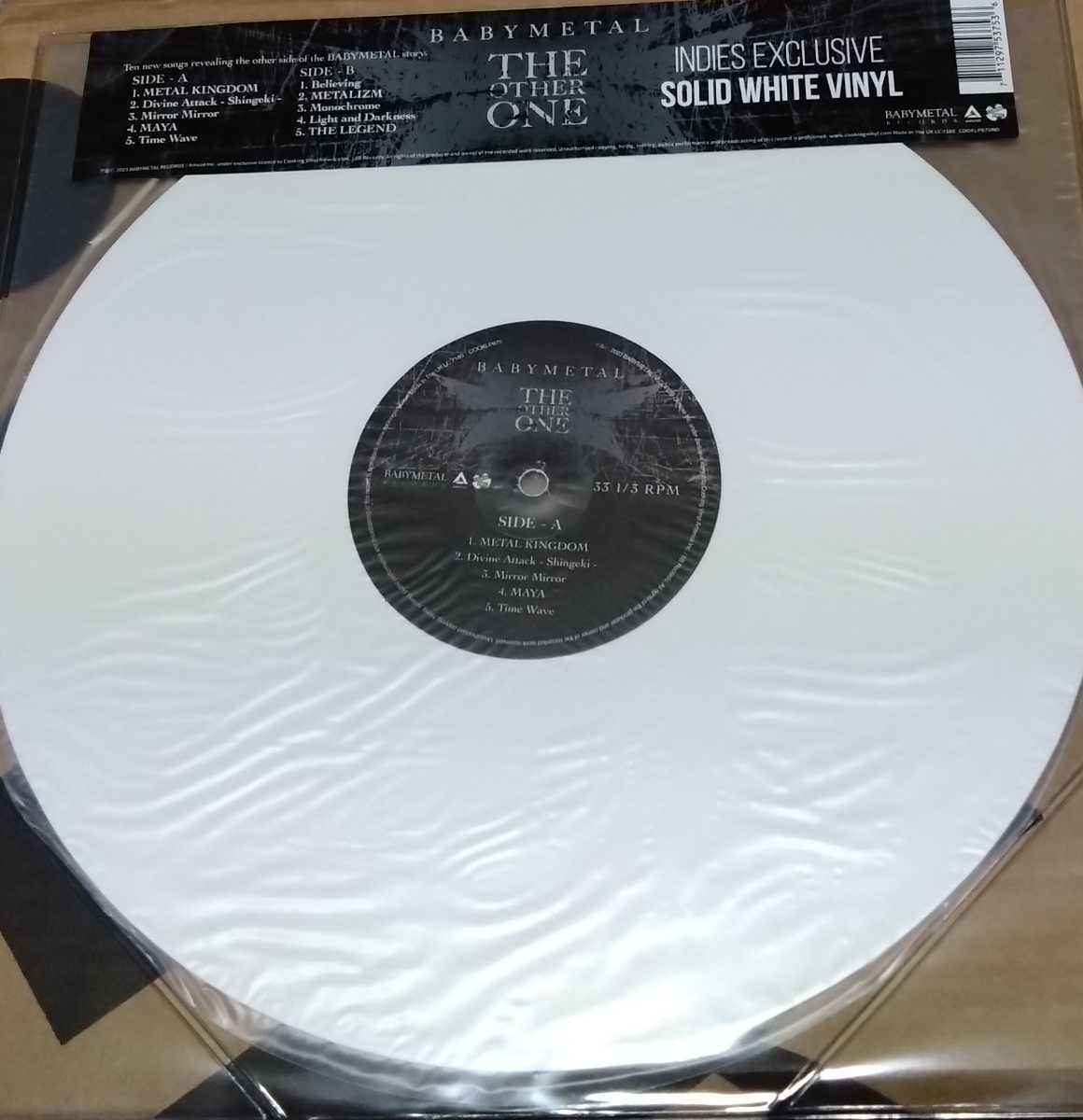 Babymetal The Other One Solid white vinyl ホワイト アナログLP 新品
