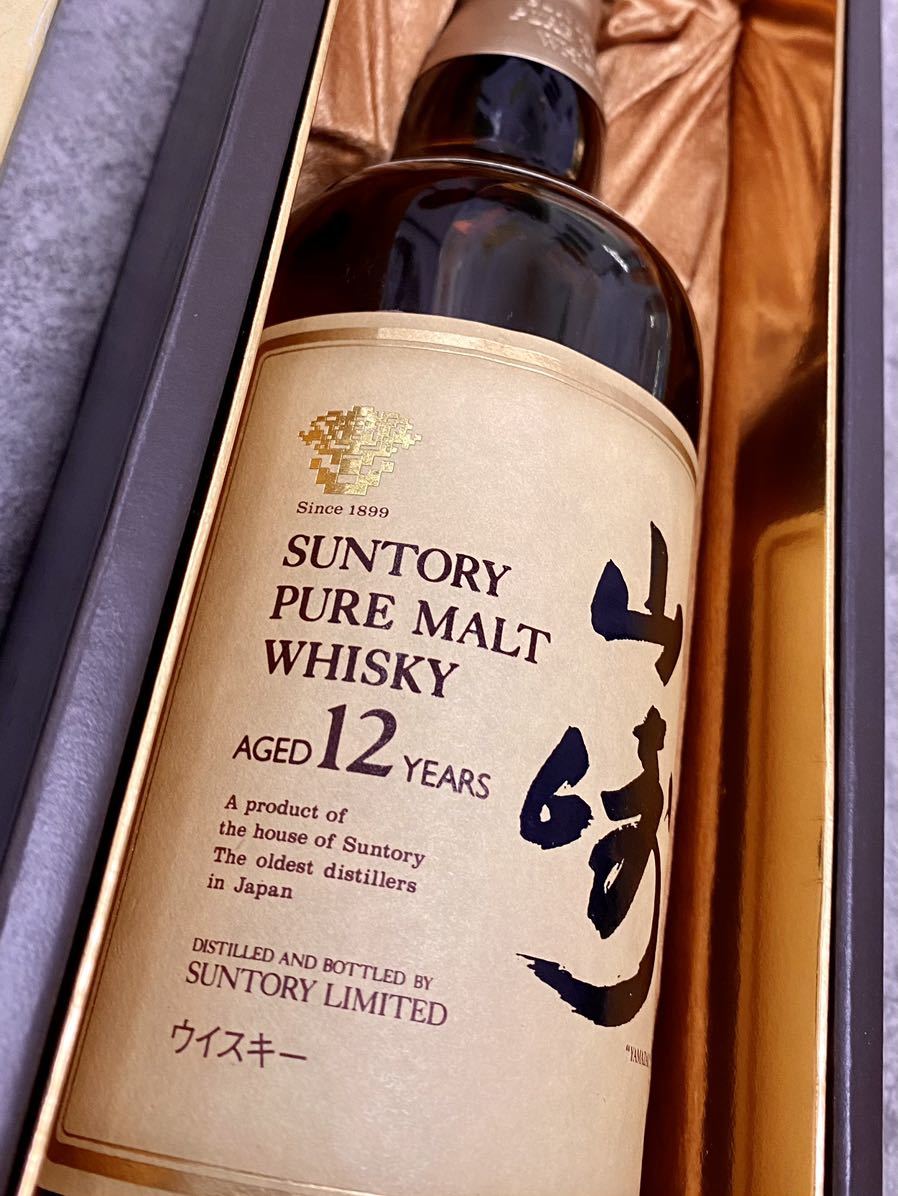 サントリー SUNTORY ピュアモルトウィスキー山崎12年 古酒 箱付き