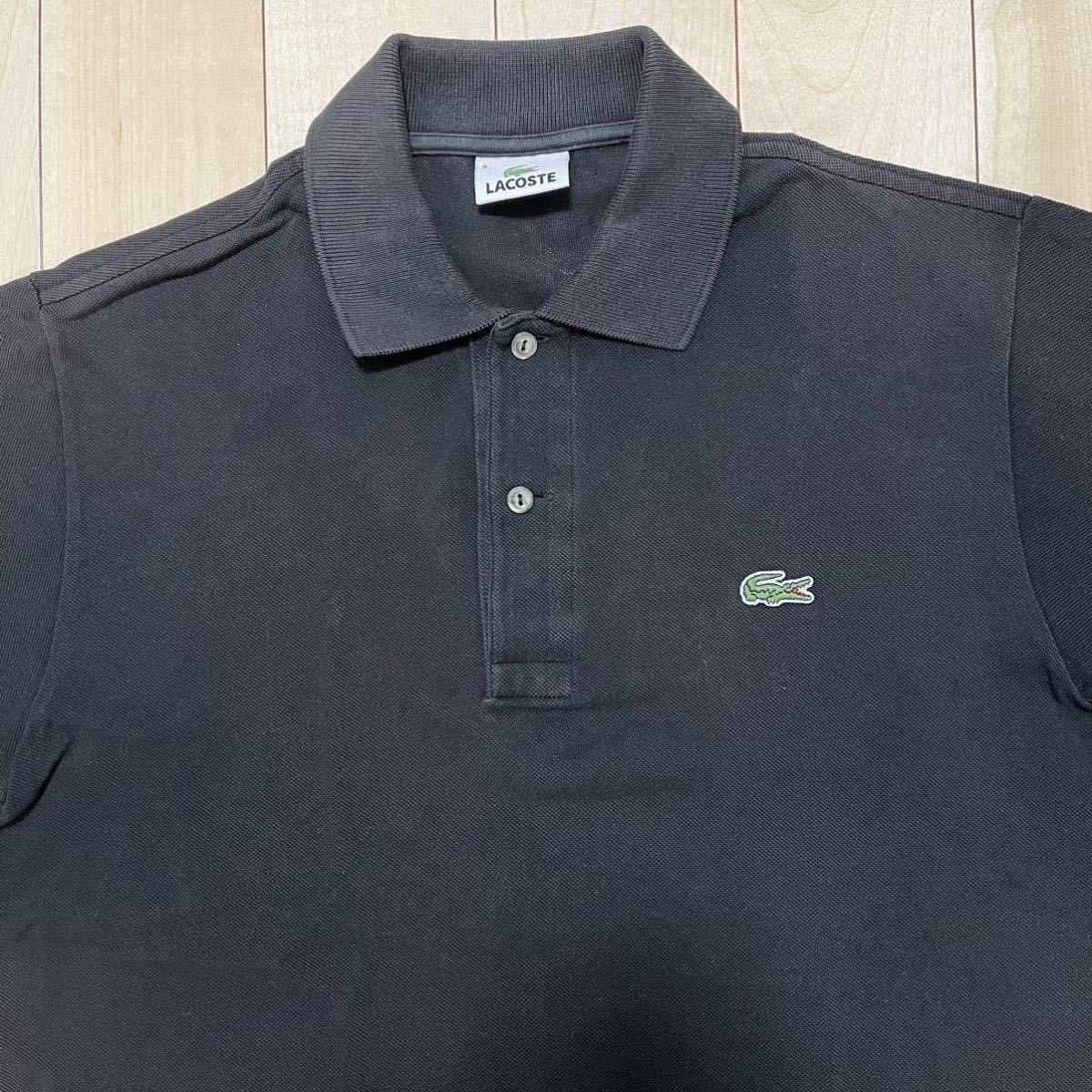 新品タグ付 フランス製L1212 LACOSTE ラコステ フレラコ サイズ3 Lacoste ラコステ｜L1212｜フランス製？｜サイズ3｜希少ブラック