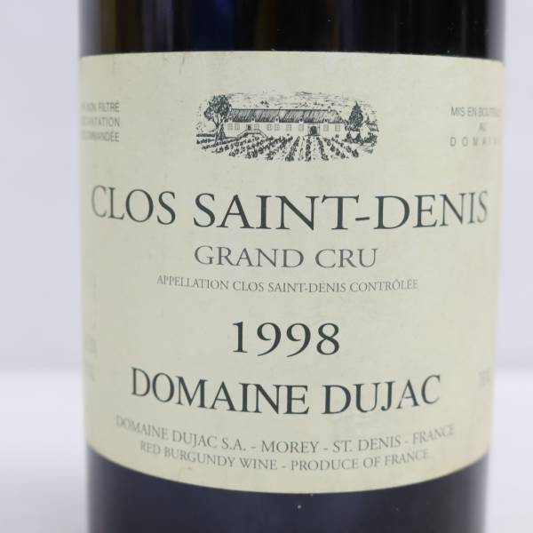 DUJAC（デュジャック）クロ サン ドニ グラン クリュ 1998 13％ 750ml T23C280071