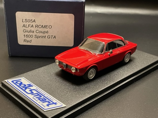 メイクアップ 1/43 ルックスマート アルファロメオ 1600 GTA レッド