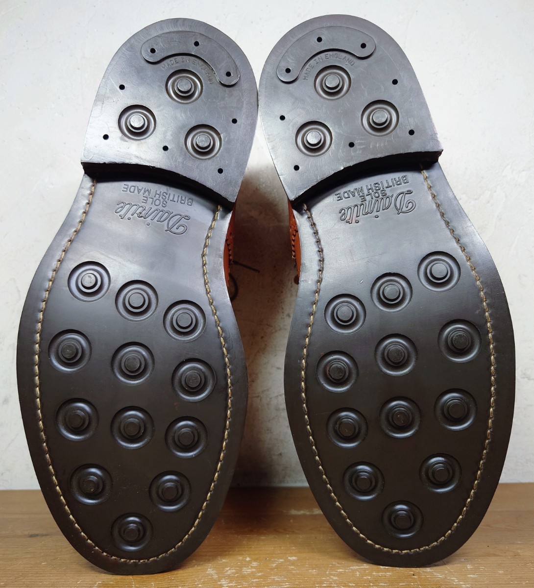 【試し履きのみ/未使用】英国製 Tricker's/トリッカーズ M2508 モールトン カントリー ブーツ US8 Fit.5 26cm相応 シーシェイド/クロケット